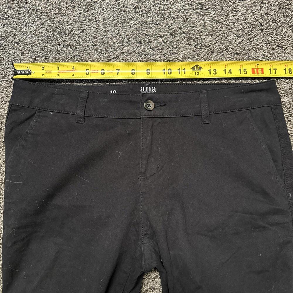 a.n.a. A New Approach Woman’s Size 10 Slim Straight Leg Black Pants 34x28 - Picture 6 of 6